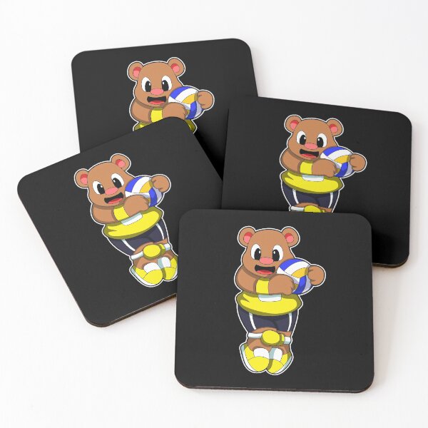 Item preview, Bear at Sports with Volleyball designed and sold by Snabdesign84.