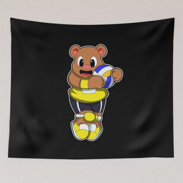 Item preview, Bear Volleyball player Volleyball designed and sold by Snabdesign84.