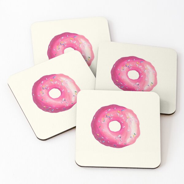 Item preview, Pink Glazed Donut or Doughnut with Sprinkles designed and sold by Givemepoison.