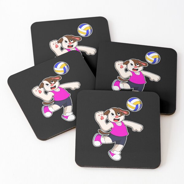 Item preview, Dog at Sports with Volleyball designed and sold by Snabdesign84.