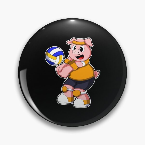 Item preview, Pig Volleyball player Volleyball designed and sold by Snabdesign84.