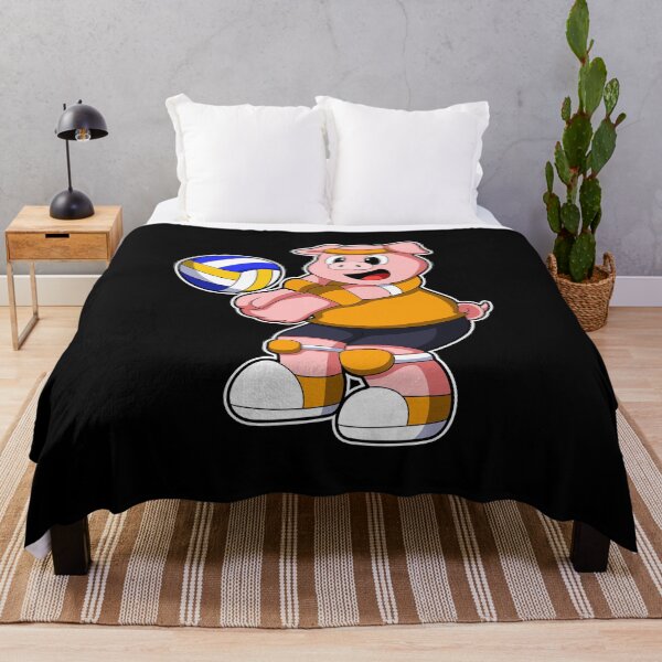 Item preview, Pig at Sports with Volleyball designed and sold by Snabdesign84.