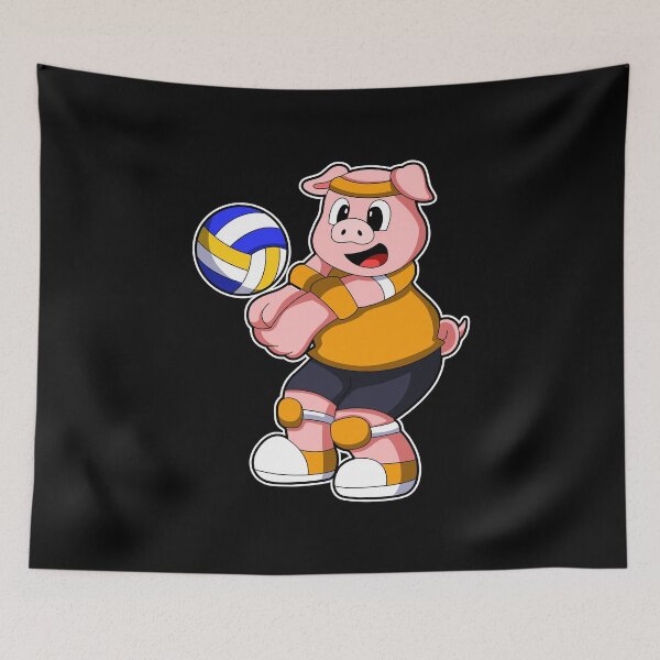 Item preview, Pig Volleyball player Volleyball designed and sold by Snabdesign84.