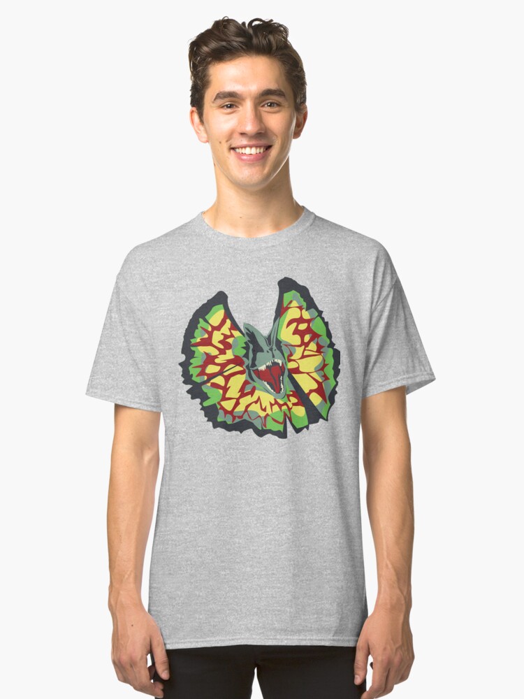 Alternate view of dilophosaurus Classic T-Shirt