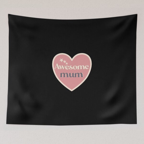 Item preview, Awesome Mum Pink Heart And Stars Designs  designed and sold by TheMumShop.
