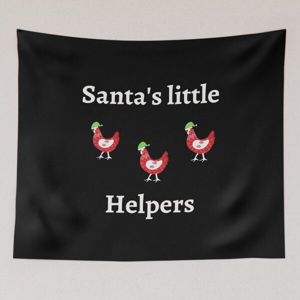 Item preview, Cute Christmas Chicken Elves designed and sold by Cluckin' Mad.