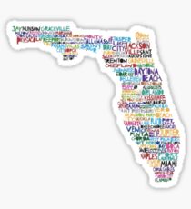 Florida Cities Design Sticker