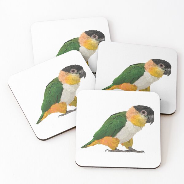 Item preview,  black headed caique designed and sold by obscurite.