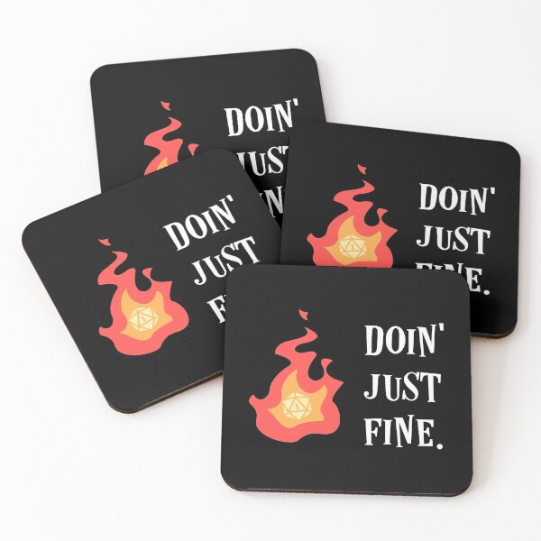 Item preview, Doin Just Fine Funny D20 Dice Critical Fail designed and sold by pixeptional.