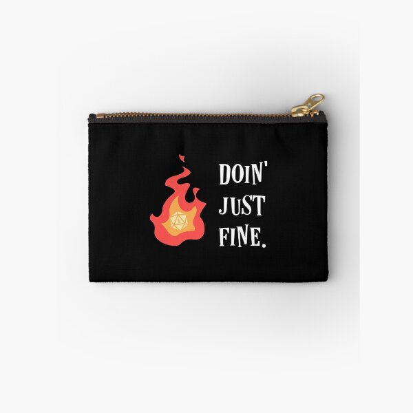Item preview, Doin Just Fine Funny D20 Dice Critical Fail designed and sold by pixeptional.