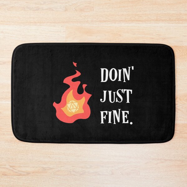 Item preview, Doin Just Fine Funny D20 Dice Critical Fail designed and sold by pixeptional.