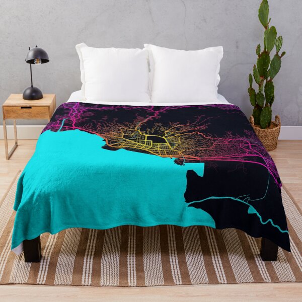 Item preview, Port of Spain City Map of Trinidad and Tobago - Neon designed and sold by deMAP.