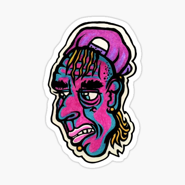 Burnout - Black Background Version Sticker