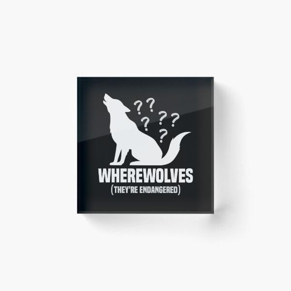 Item preview, Werewolf Pun - WHEREWOLVES, They're Endangered designed and sold by artsycore.