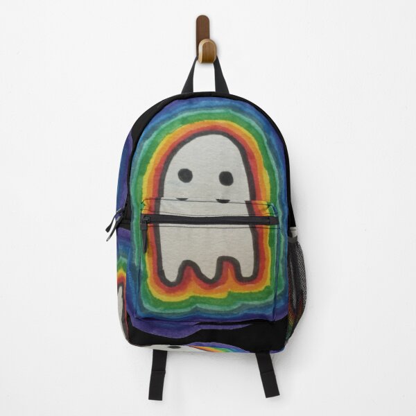 Item preview, Cute Rainbow Geeky Ghost |  GEEKS IN OTHER WORLDS  designed and sold by Le Plus Three.