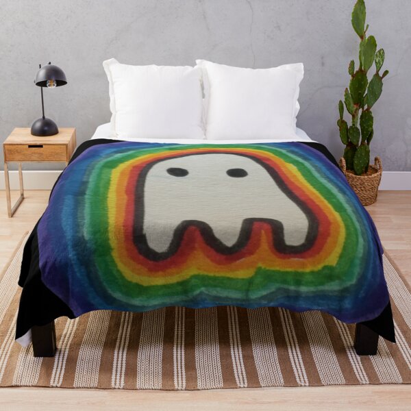 Item preview, Cute Rainbow Geeky Ghost |  GEEKS IN OTHER WORLDS  designed and sold by Le Plus Three.