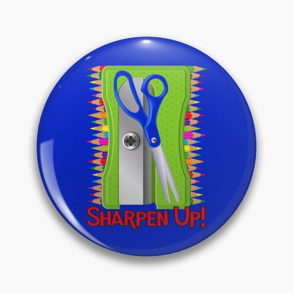 Item preview, Sharpen Up! (Green on Blue) designed and sold by PawsitiveMum.