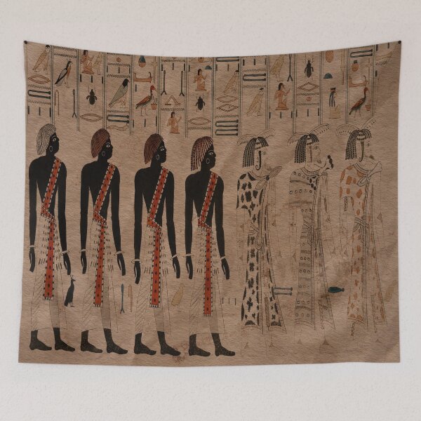 Item preview, Egypt Ethiopians illustration (Ancient Egypt Artwork) designed and sold by dreamofdenim.