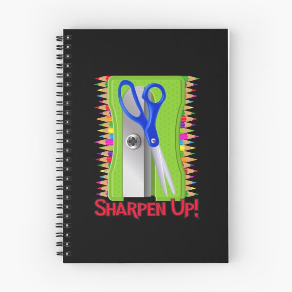 Item preview, Sharpen Up! (Green on Black) designed and sold by PawsitiveMum.