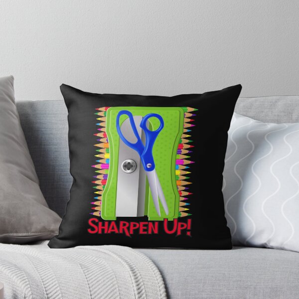 Item preview, Sharpen Up! (Green on Black) designed and sold by PawsitiveMum.