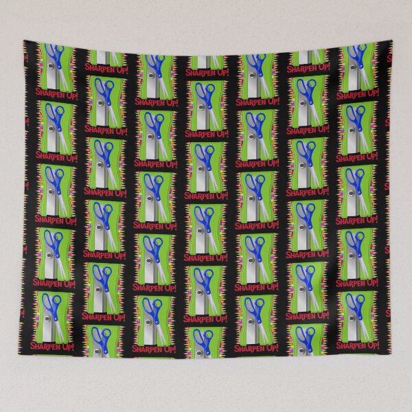 Item preview, Sharpen Up! (Green on Black) designed and sold by PawsitiveMum.