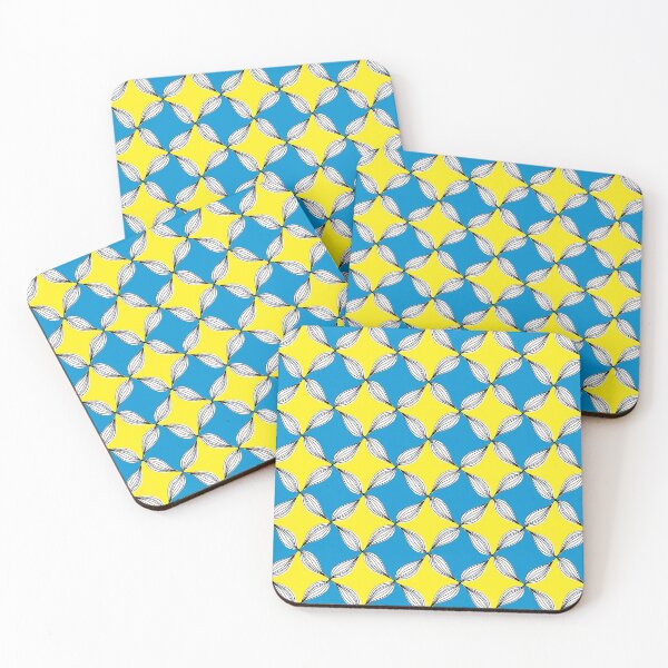 Item preview, Blue Yellow flower Patterns designed and sold by Eve :).