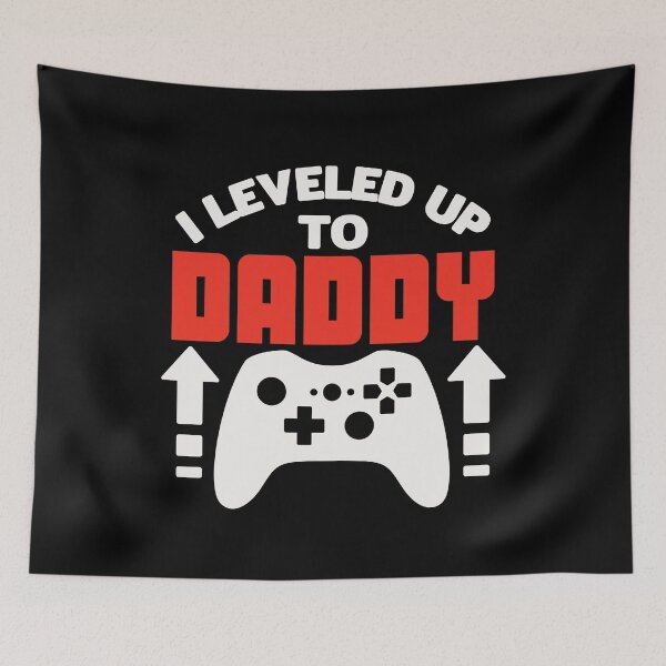 Item preview, I leveled up to Daddy T-shirt,Gamer shirt,Game lover Tee,Dad to be Tee,Gift for Dad to be,Funny Daddy to be Tee,Short-Sleeve Unisex T-shirt.  designed and sold by Babe3955.