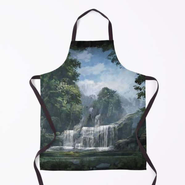 Item preview, Fantasy Waterfall Landscape Painting 8 designed and sold by ZoeticArt.