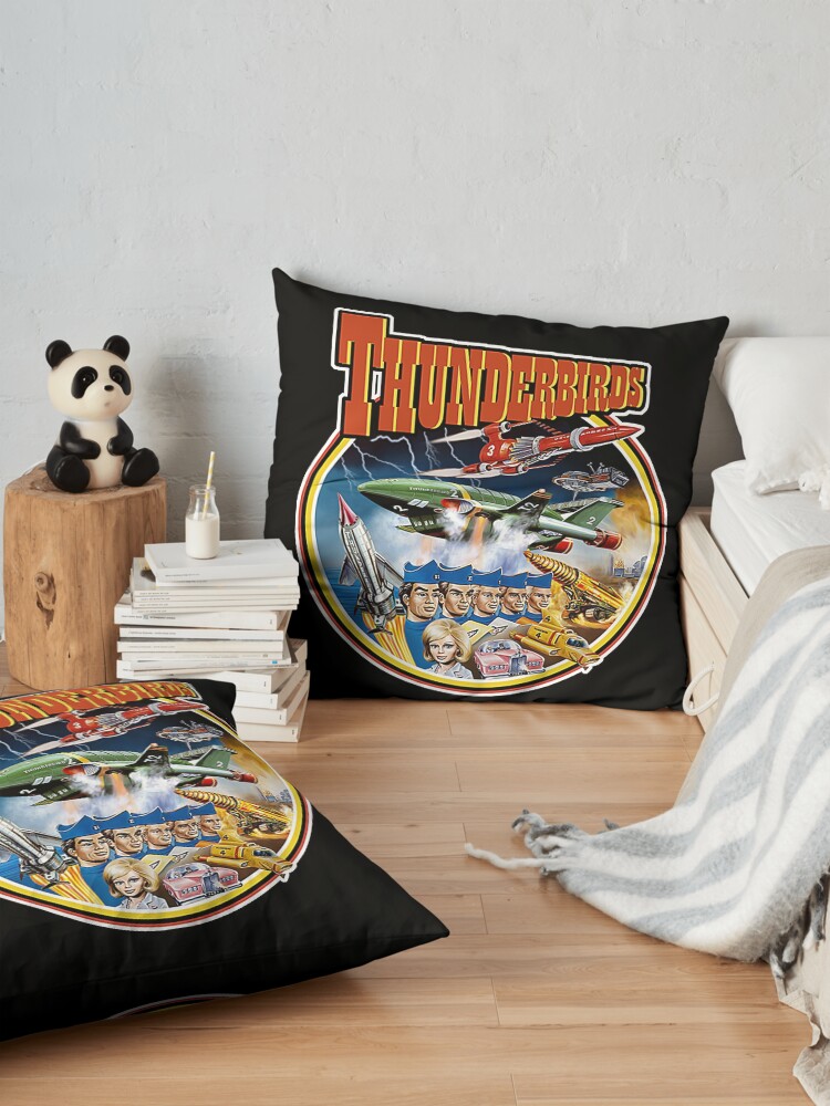 Alternate view of Retro Vintage Thunderbirds T-Shirt Floor Pillow
