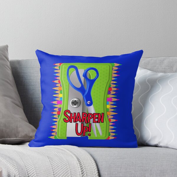Item preview, Sharpen Up! (Green #2 on Blue) designed and sold by PawsitiveMum.