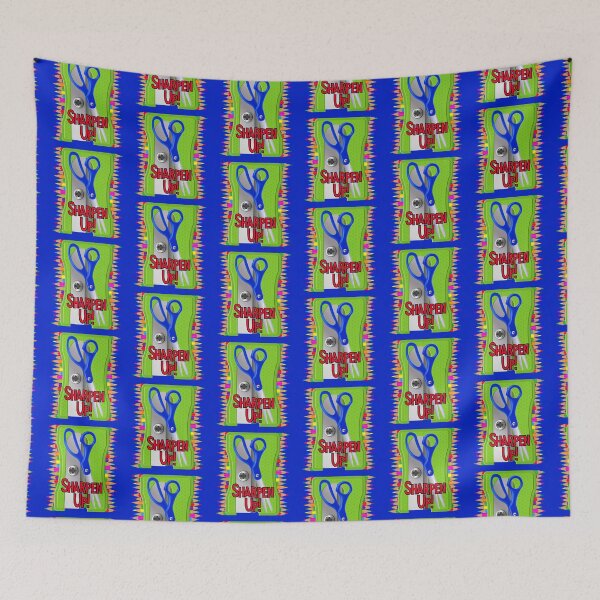 Item preview, Sharpen Up! (Green #2 on Blue) designed and sold by PawsitiveMum.