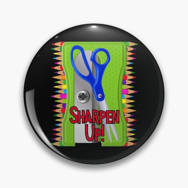 Item preview, Sharpen Up! (Green #2 on Black) designed and sold by PawsitiveMum.
