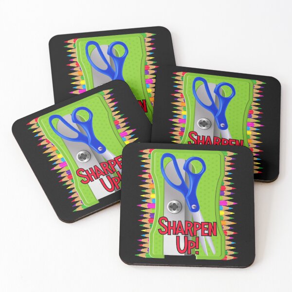Item preview, Sharpen Up! (Green #2 on Black) designed and sold by PawsitiveMum.