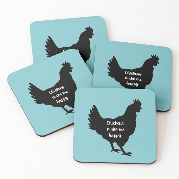 Item preview, Chickens Make Me Happy designed and sold by Cluckin' Mad.