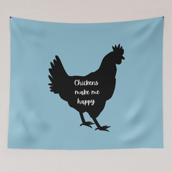Item preview, Chickens Make Me Happy designed and sold by Cluckin' Mad.