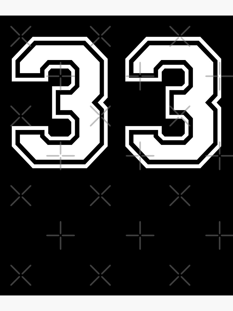 number-33-thirty-three-poster-for-sale-by-allwellia-redbubble
