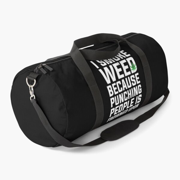 Item preview, I Smoke Weed Because Punching People Are Frowned Upon Gift designed and sold by TTFMerch.