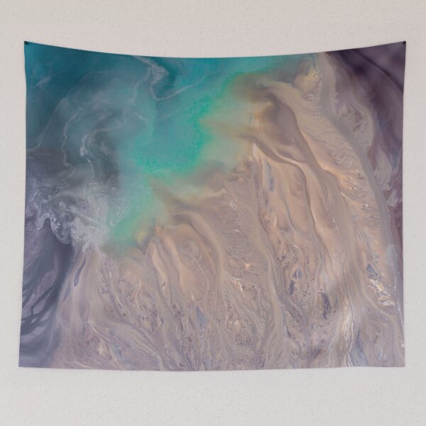Item preview, Blue Green Gold Black Marble Art. designed and sold by BEyourself be.