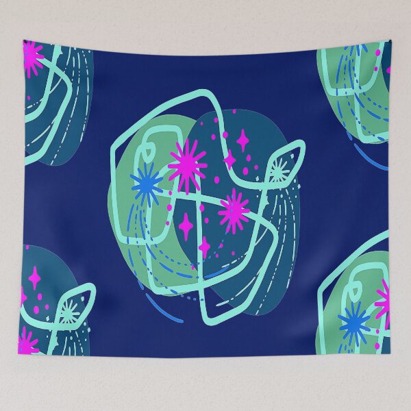 Item preview, ABSTRACT PATTERN  LINEAR AND STARS, nr 2,  TRIPPY  PSYCHEDELIC ARTE ABSTRACTO designed and sold by Adri Barnard.