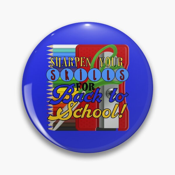 Item preview, Sharpen Your Skills for Back to School! (On Blue) designed and sold by PawsitiveMum.