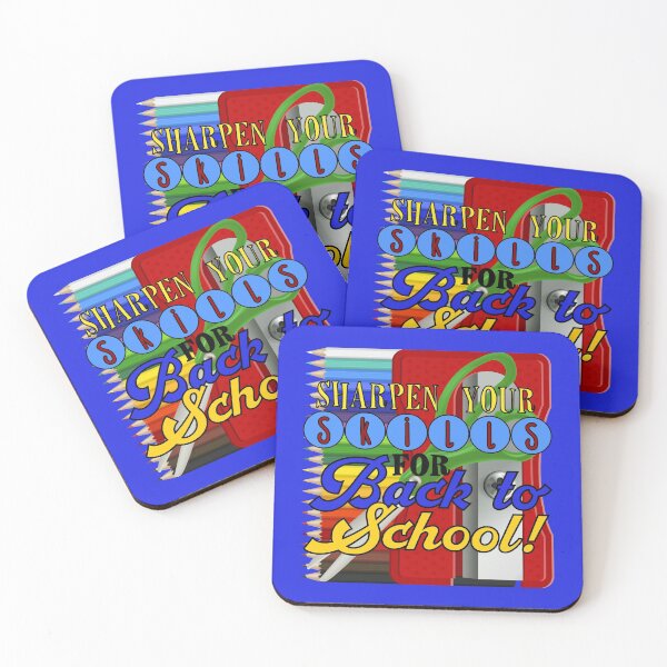 Item preview, Sharpen Your Skills for Back to School! (On Blue) designed and sold by PawsitiveMum.