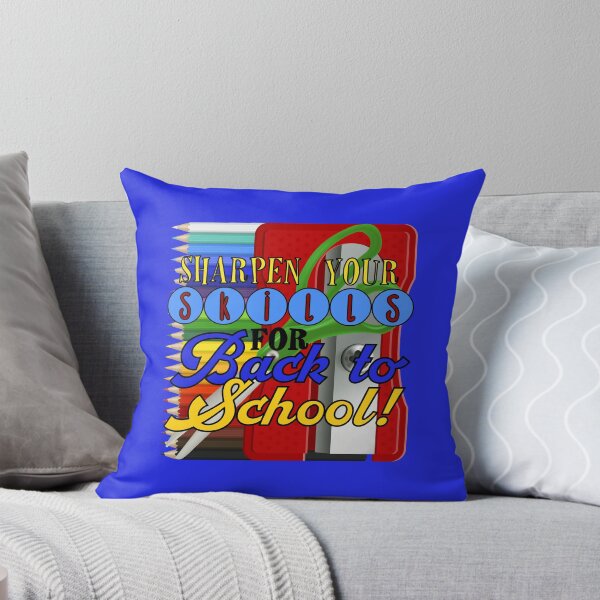 Item preview, Sharpen Your Skills for Back to School! (On Blue) designed and sold by PawsitiveMum.
