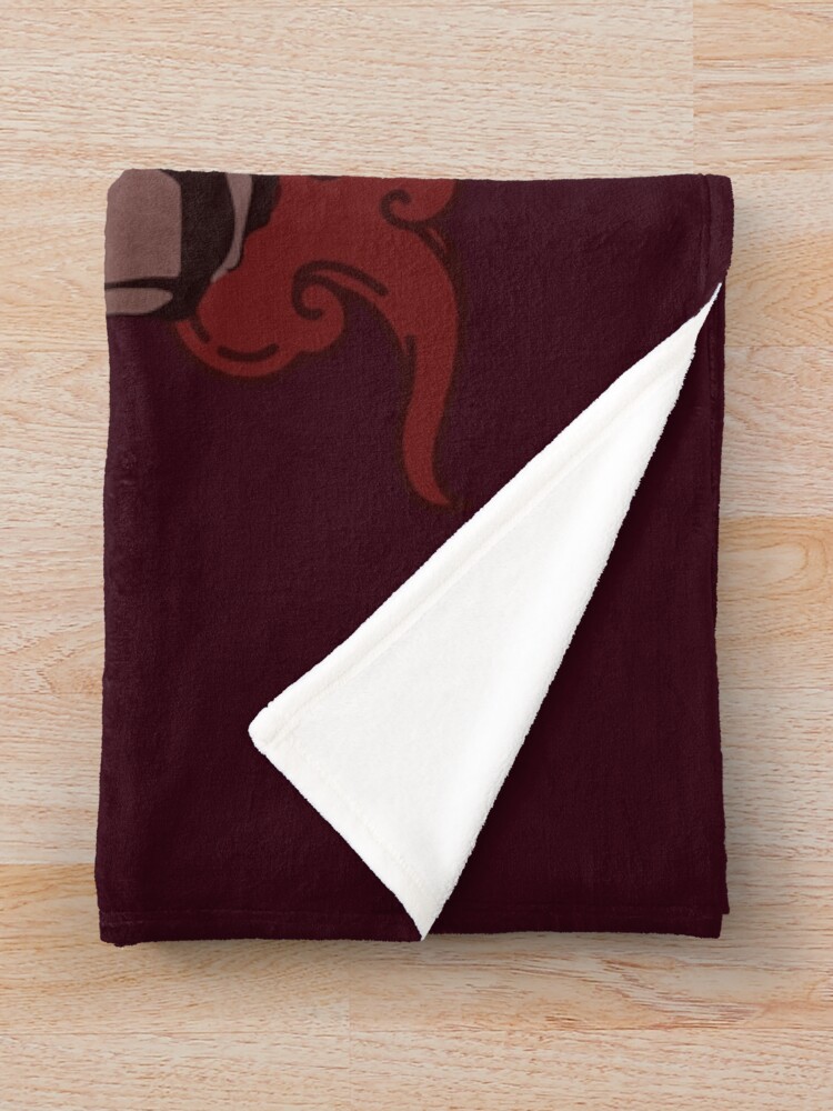 Alternate view of Rengoku Kyojuro Fire - Kimetsu No Yaiba Throw Blanket