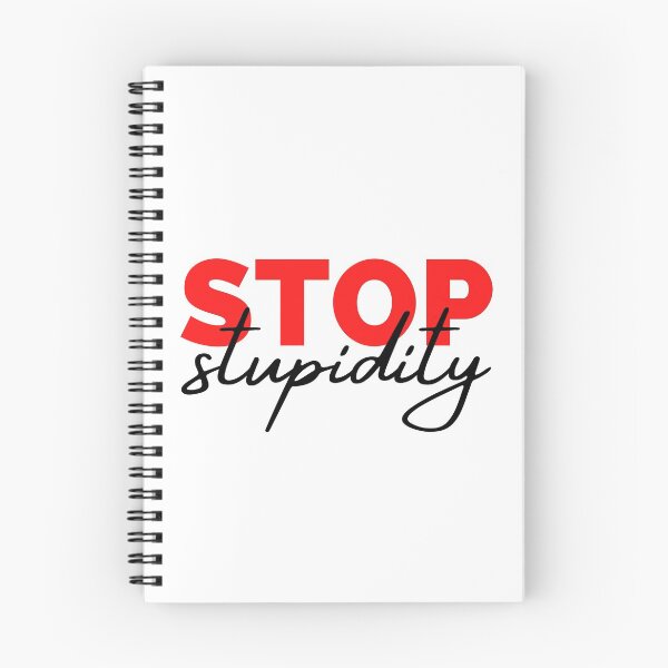 Item preview, Stop Stupidity Red and Black Design designed and sold by SweetAndSpice.