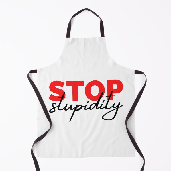Item preview, Stop Stupidity Red and Black Design designed and sold by SweetAndSpice.