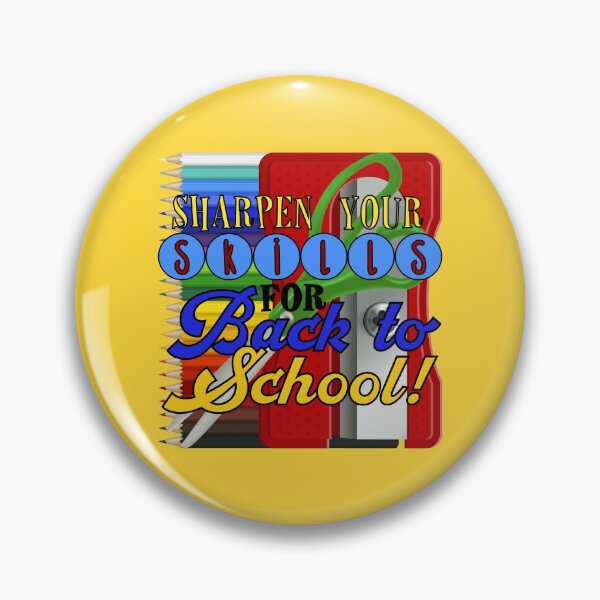 Item preview, Sharpen Your Skills for Back to School! (On Yellow) designed and sold by PawsitiveMum.