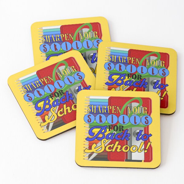 Item preview, Sharpen Your Skills for Back to School! (On Yellow) designed and sold by PawsitiveMum.