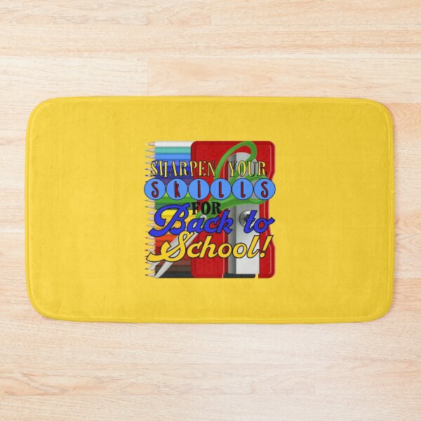 Item preview, Sharpen Your Skills for Back to School! (On Yellow) designed and sold by PawsitiveMum.