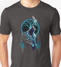 Wolf Indian Shaman Unisex T-Shirt