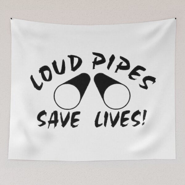 Item preview, Loud Pipes Save Lives designed and sold by Tarun Bisht.